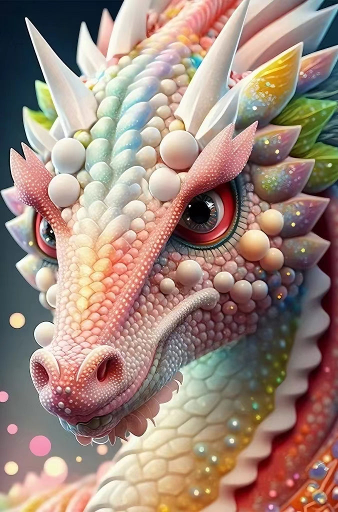 AB Diamond Painting  |  Colorful Dragon