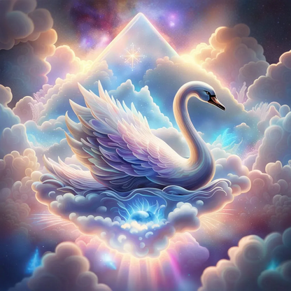 AB Diamond Painting  |  Colorful Swan