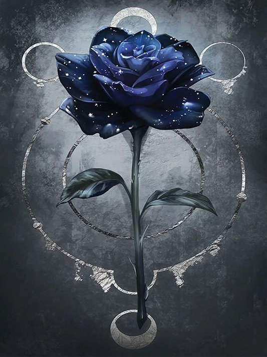AB Diamond Painting  |  Blue Rose