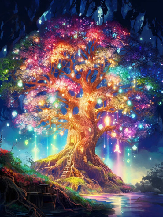 AB Diamond Painting  |  Colorful Tree