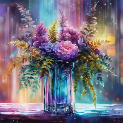 AB Diamond Painting  |  Flowers in a Vase