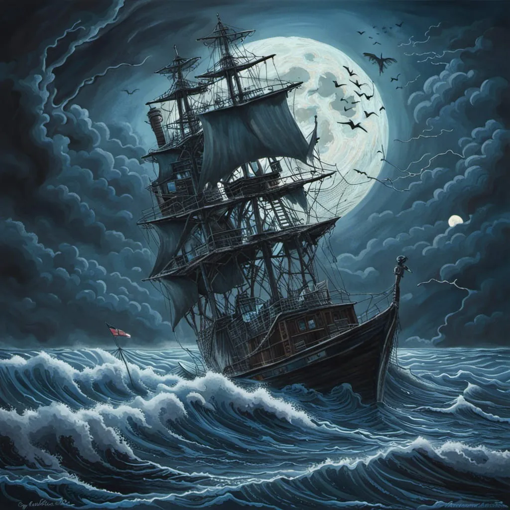 AB Diamond Painting  |  Ship In The Storm