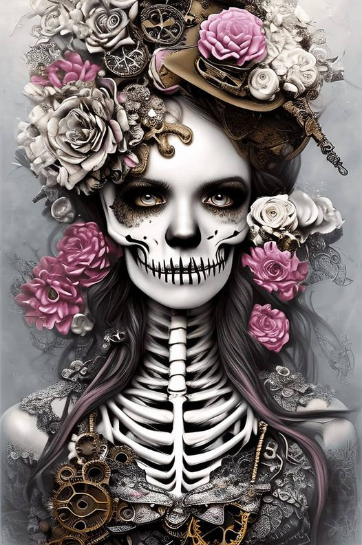 Diamond Painting    |  Skull Woman