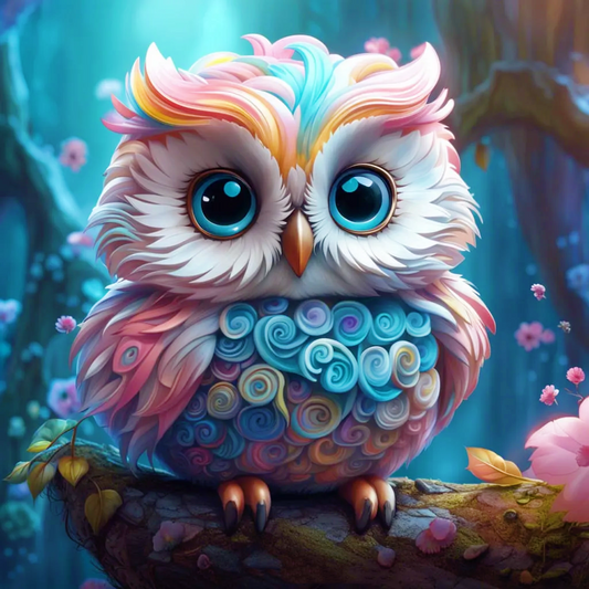 AB Diamond Painting Kit  |  Lovely Owl