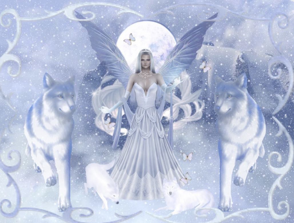 AB Diamond Painting  |  Angel and Wolf
