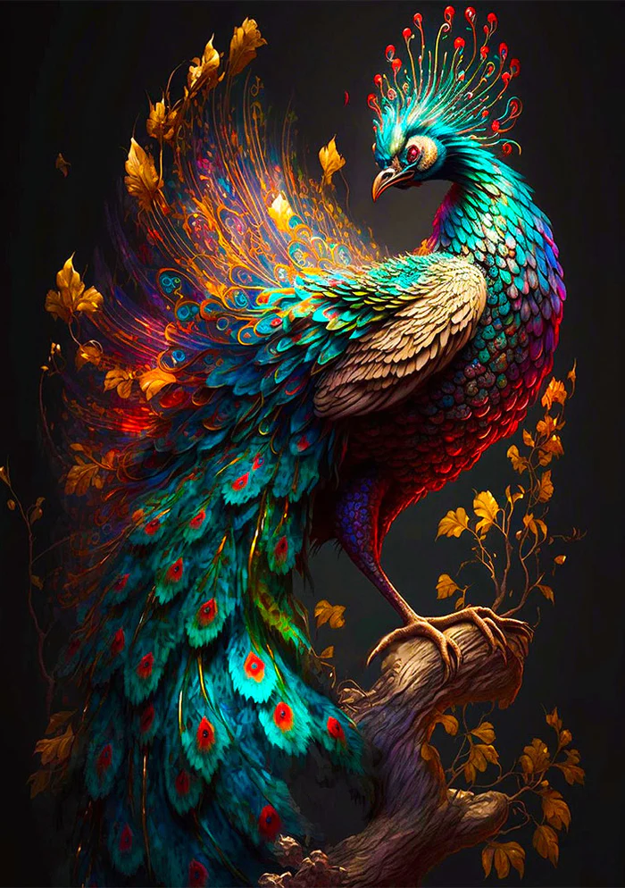 AB Diamond Painting |  Peacock
