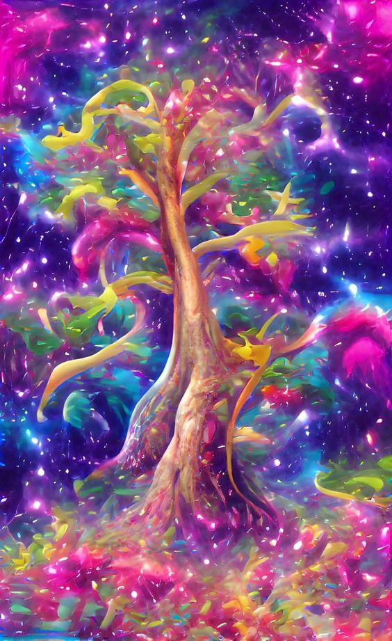 AB Diamond Painting   |  Color Magic Tree