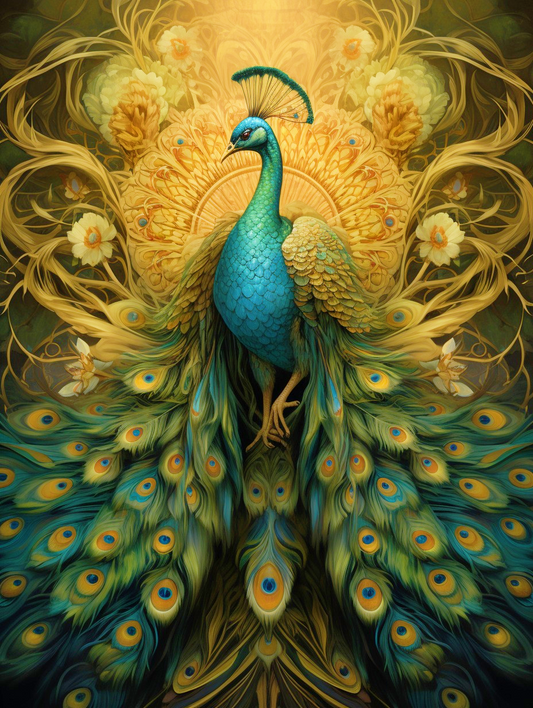 AB Diamond Painting  |  Peacock