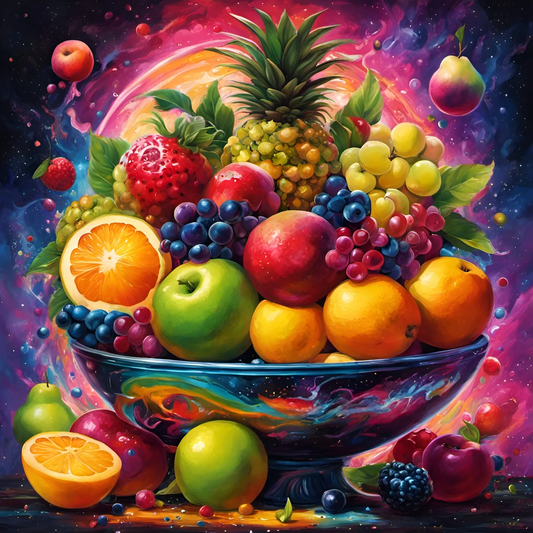 AB Diamond Painting  |  Colorful Fruit Plate