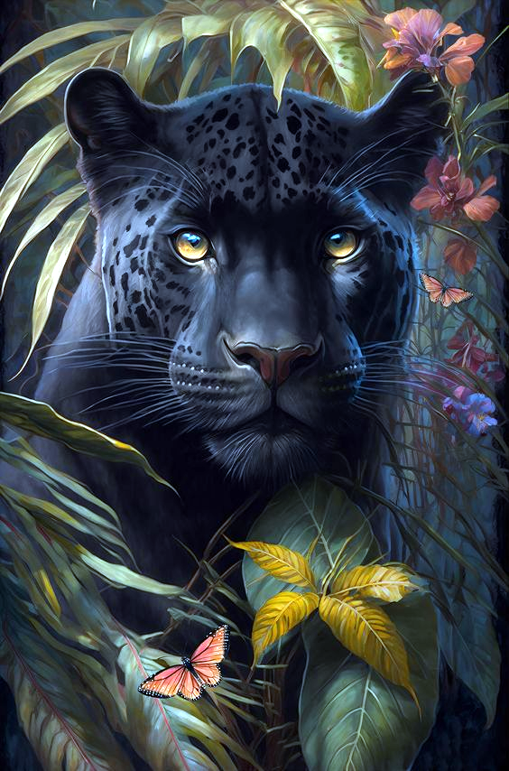 AB Diamond Painting    |  Black Panther