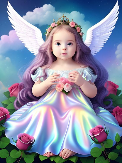 AB Diamond Painting  |   Cute Angel Girl