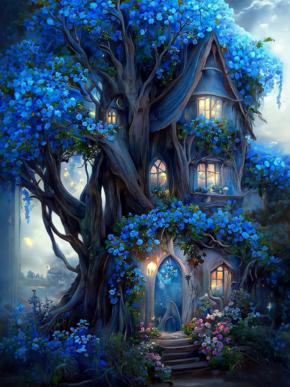 AB Diamond Painting  | Blue Tree House