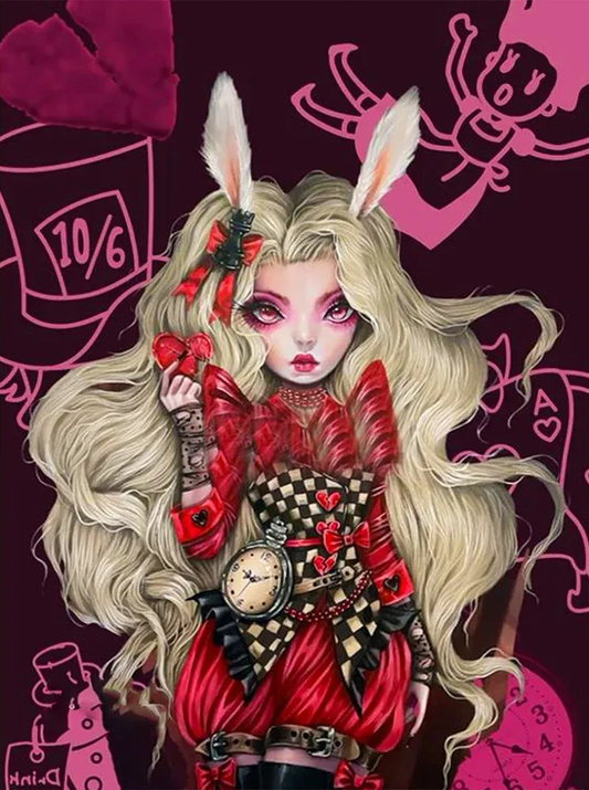 AB Diamond Painting  |  Rabbit Girl