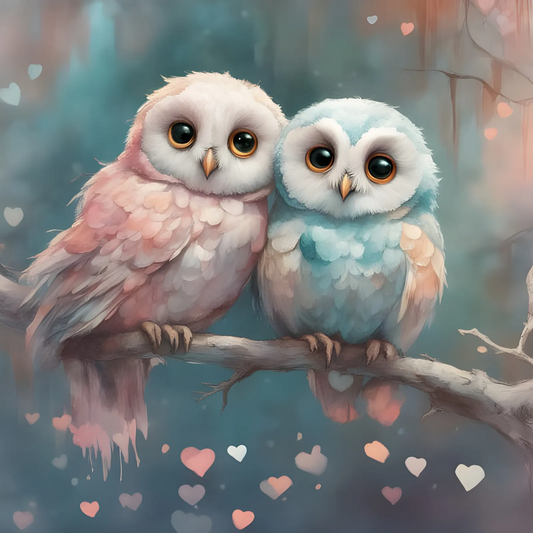AB Diamond Painting  |  Cute Owl