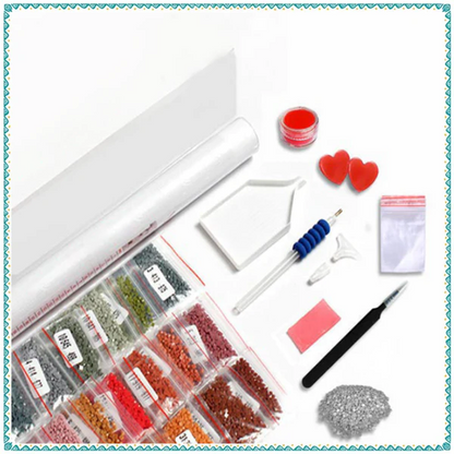 AB Diamond Painting Kit | Colorful Gnome