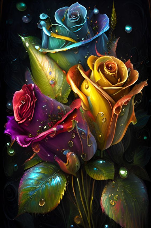 AB Diamond Painting | Three Roses
