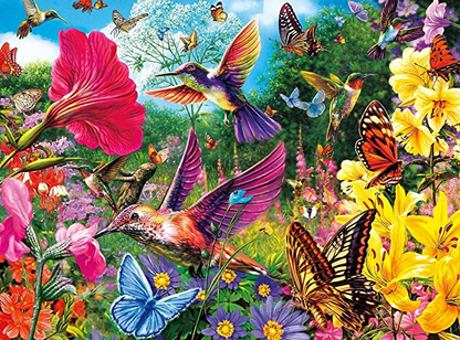 Full Round/Square Diamond Painting Kits |  Hummingbirds and Butterflies