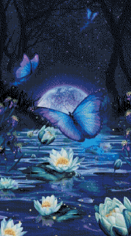 Full Round/Square Diamond Painting Kits  |  Butterfly Landscape