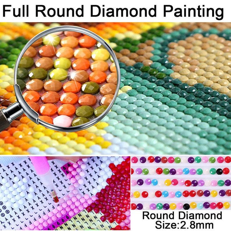 Hippo | Full Round Diamond Painting Kits | 40*80cm（Ship from China）