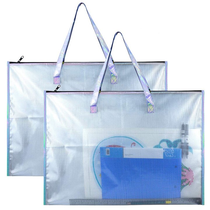 25x19in(63.5x48cm)Large Diamond Painting Bag with Handle and Zipper/Waterproof Art Storage Bag for Artworks-TOOL