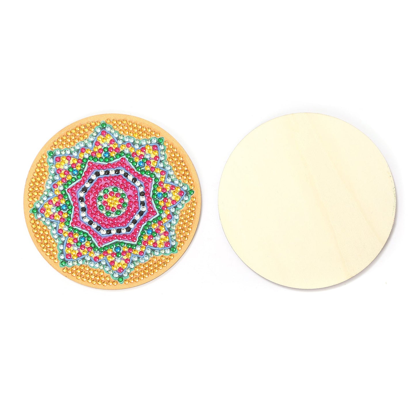 6 pcs set DIY Special Shaped Diamond Painting Coaster | Mandala