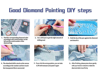 Full Round/Square Diamond Painting Kits   |  Bouquet Under Lights