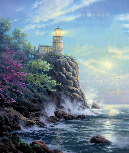Lighthouse Scenery | Full Round Diamond Painting Kits | 60*80cm（Ship from China）