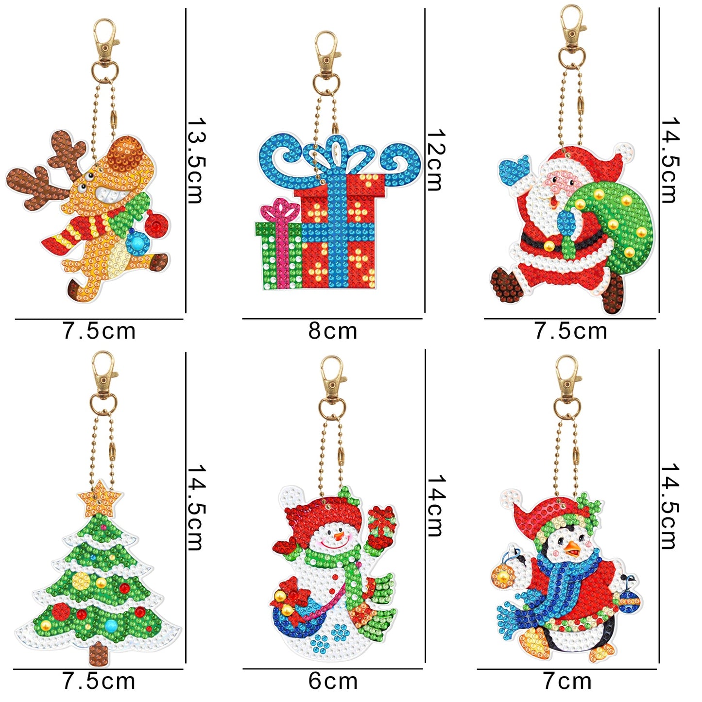 Blingbling's Keychain | Christmas series | Five Piece Set