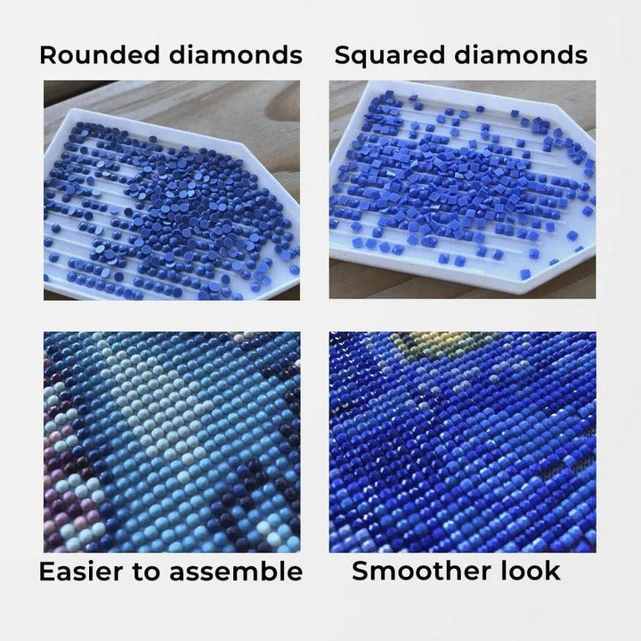 DMC 1 Set (447 Bags for 447 Colors) Diamond Painting Square/Round Drills